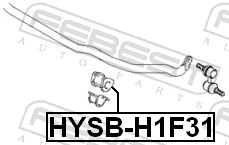 548134A650 Onnuri Разрезная втулка стабилизатора