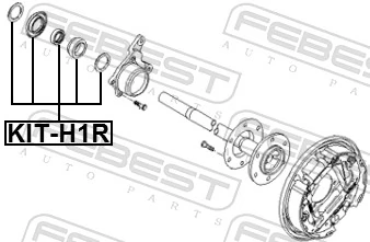KITH1R Febest Подшипник полуоси заднего моста
