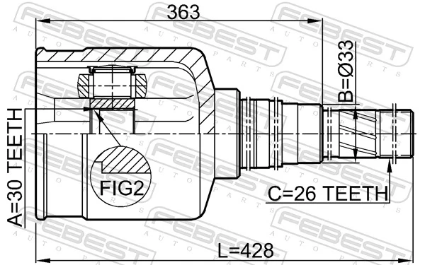 Купить ШРУС внутренний правый Ниссан Кашкай +2 I J10