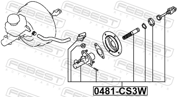 ГЦС Mitsubishi Lancer VI седан (CJ, CP) (1995 - 2003) цена, от 14.16 USD