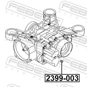 2399003 Febest Пробка заливная заднего/переднего моста