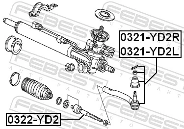 EV800578 Moog Тяги рулевые