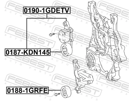 Натяжитель клинового ремня на Toyota Land Cruiser PRADO J150