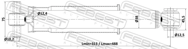 Амортизатор задний 7469G Magneti Marelli
