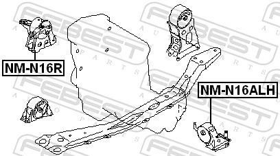 Гидроопора двигателя левая Nissan Almera CLASSIC седан (B10RS) (2006 - 2012) цена, от 22.43 USD