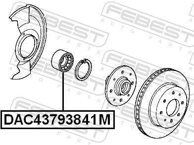 DAC43793841M Febest Сальник передней ступицы