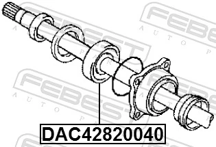 Подшипник задней ступицы 42KWD10 MCB