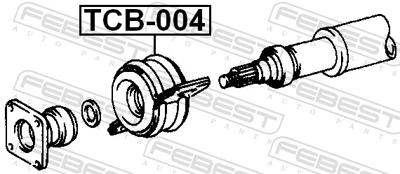 TCB004 Febest Подвесной подшипник кардана