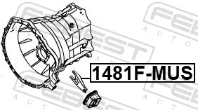 1481FMUS Febest Вилка сцепления