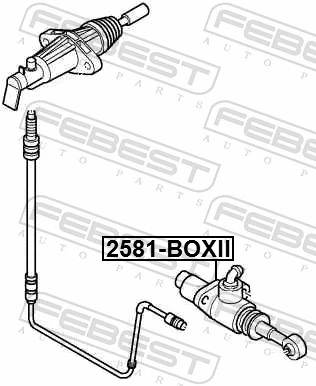 2581BOXII Febest Цилиндр сцепления, главный