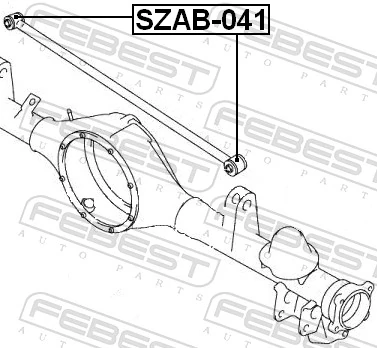 SZAB041 Febest Сайлентблок задней поперечной тяги