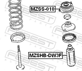 MZSHBDW3F Febest Пыльник стойки передней