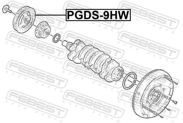 Polia de cambota para Peugeot Partner I 5