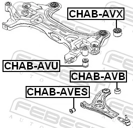 Сайлентблок передней балки Chevrolet Aveo I хэтчбек (T200) (2003 - 2008) цена, от 4.40 USD