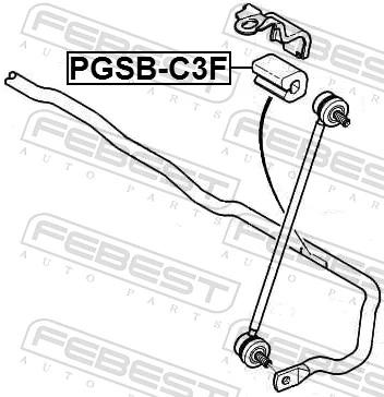PGSBC3F Febest Разрезная втулка стабилизатора