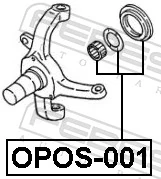 OPOS001 Febest Сальник передней ступицы