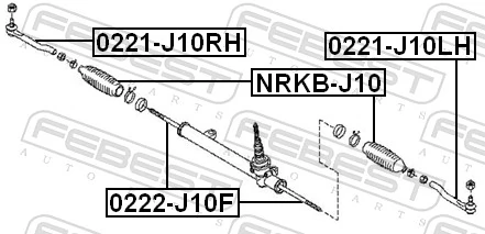  Пыльник рулевой рейки Nissan Qashqai 1