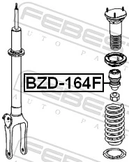 BZD164F Febest Буфер амортизатора переднего
