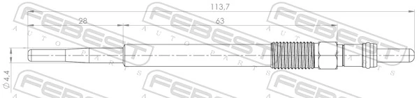  Vela de incandescência Peugeot 301 sedan (2013 - 2026) 