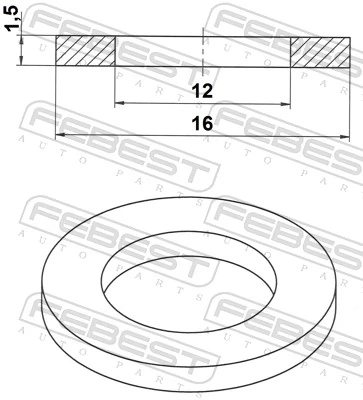 Прокладка пробки поддона двигателя Porsche N0138123 цена, от 0.28 USD