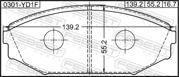 Передние тормозные колодки 45022S0X030 Honda