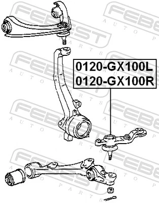 CBT41R Central Правая нижняя шаровая опора