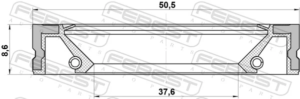 OS104329N NIPPON MOTORS Сальник ступичный
