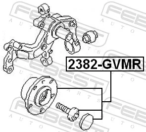 2382GVMR Febest Ступица задняя