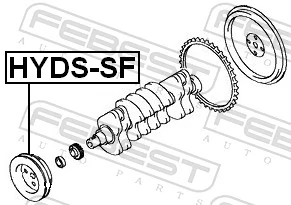 HYDSSF Febest Шкив коленчатого вала