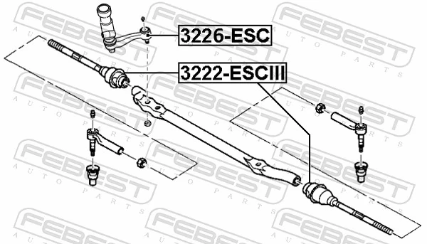 3226ESC Febest Сошка рулевого управления