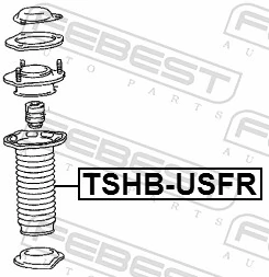 TSHBUSFR Febest Пыльник заднего амортизатора