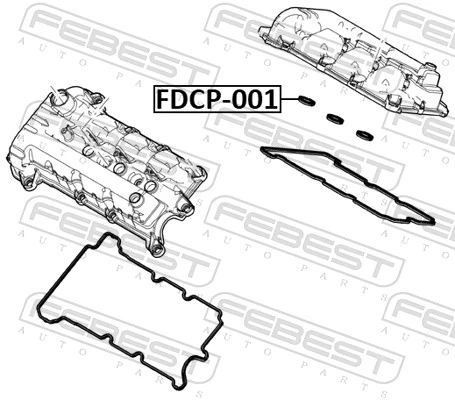 FDCP001 Febest Прокладки свечных колодцев
