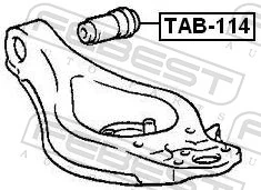 TAB114 Febest Сайлентблок нижнего переднего рычага
