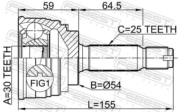 Купить ШРУС наружный передний Митсубиси Лансер VI CJ, CP