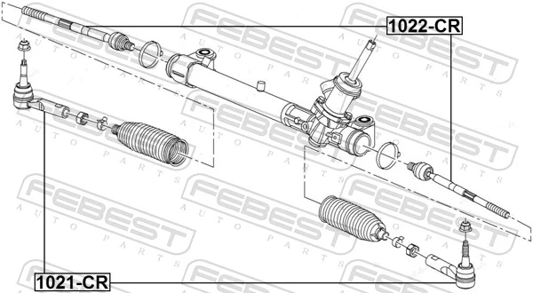 1022CR Febest Тяги рулевые