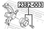 2382003 Febest Ступица колеса передняя
