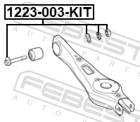 1229003KIT Febest Болт крепления заднего нижнего рычага, внутренний