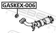GASKEX006 Febest Прокладка штанов
