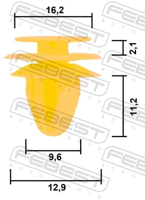 823152P000 Chrysler Пистон (клип) крепления обшивки двери
