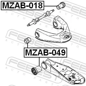 MZAB049 Febest Сайлентблок верхней передней подвески
