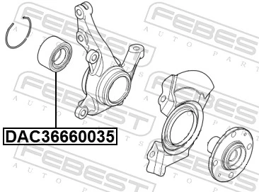 EBW20017S Mando Подшипник ступицы передней