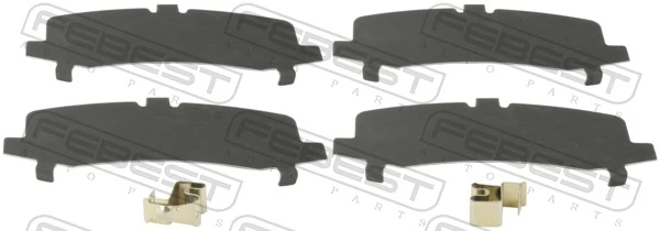 0103GRJ150R Febest Пластина противоскрипная крепления тормозной колодки задней