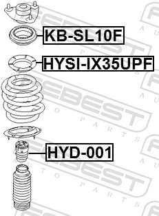 KBSL10F Febest Подшипник верхней опоры