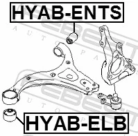 HYABENTS Febest Сайлентблок нижнего переднего рычага