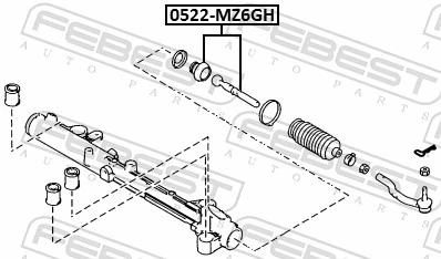 0522MZ6GH Febest Тяги рулевые