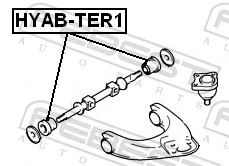 HYABTER1 Febest Сайлентблок верхней передней подвески