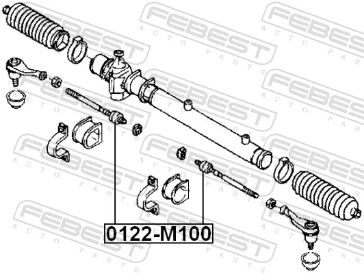 0122M100 Febest Тяги рулевые