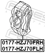 Купить 4775060120 Toyota Суппорт тормозной передний левый