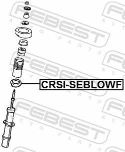CRSISEBLOWF Febest Проставка (резиновое кольцо) пружины задней нижняя
