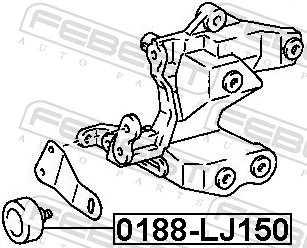 0188LJ150 Febest Ролик приводного ремня, паразитный